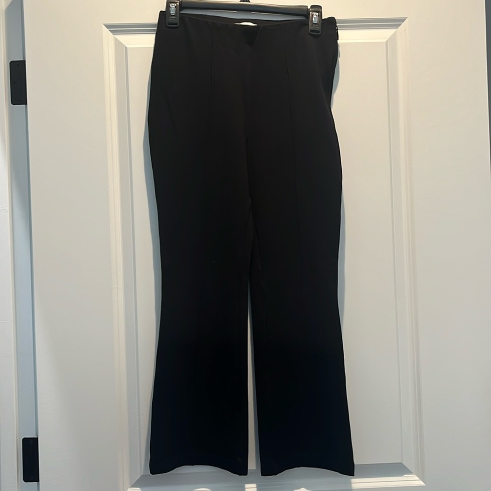 EUC- never worn Anine Bing cropped black flared trousers, sz US 6/EU 40.